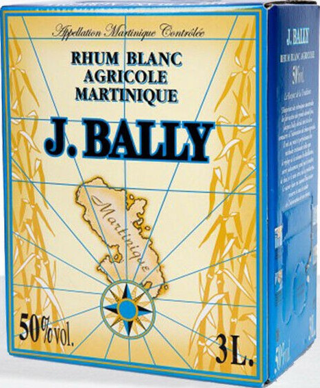 J.Bally Rhum Blanc Cubi 50% 3000ml