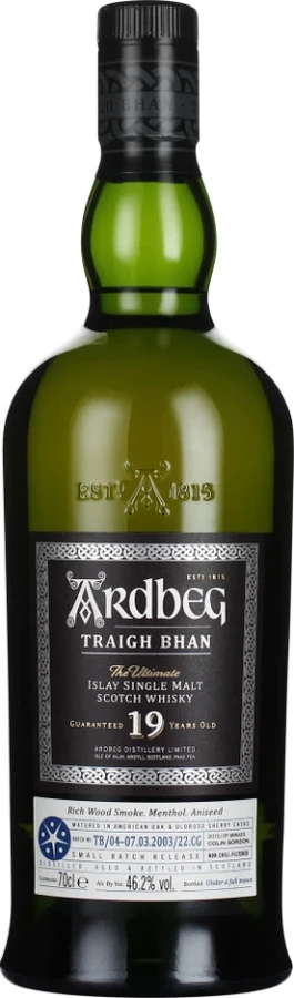 Ardbeg 19yo Traigh Bhan Single Malt 46.2% 700ml