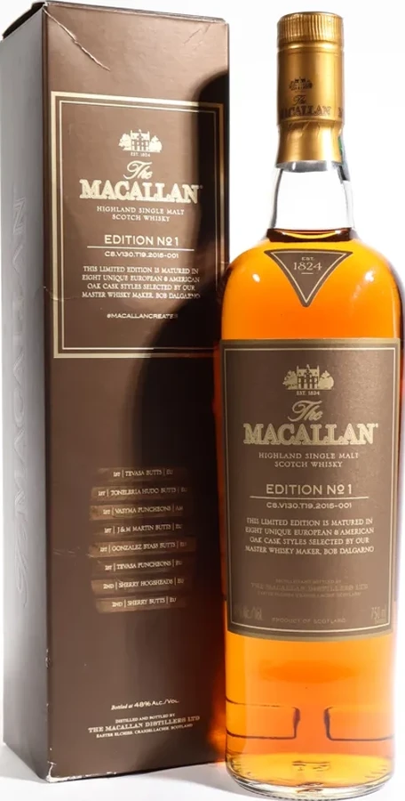 Macallan Edition No. 1 Single Malt Scotch 2015 48% 750ml