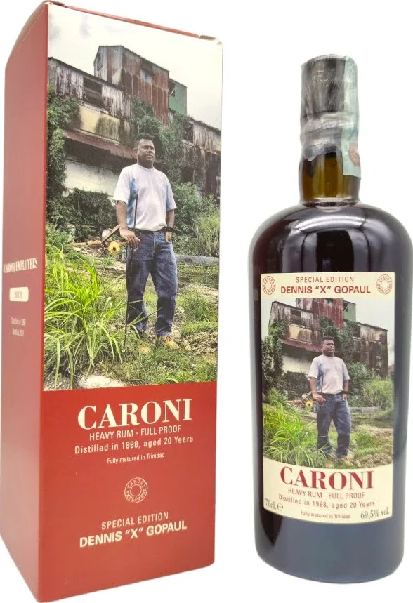 Caroni Employees 1st Release Dennis X Gopaul 1998 2018 20yo 69.5% 700ml