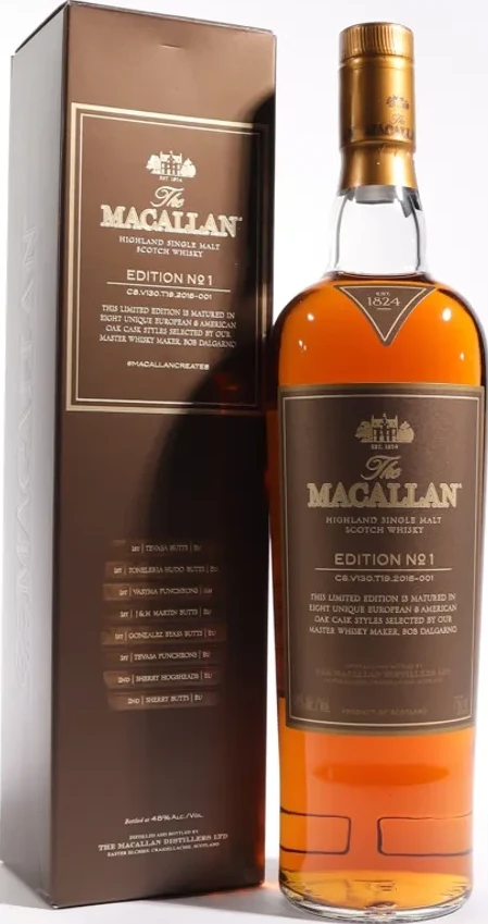 Macallan Edition No. 1 Single Malt Scotch 2015 48% 750ml