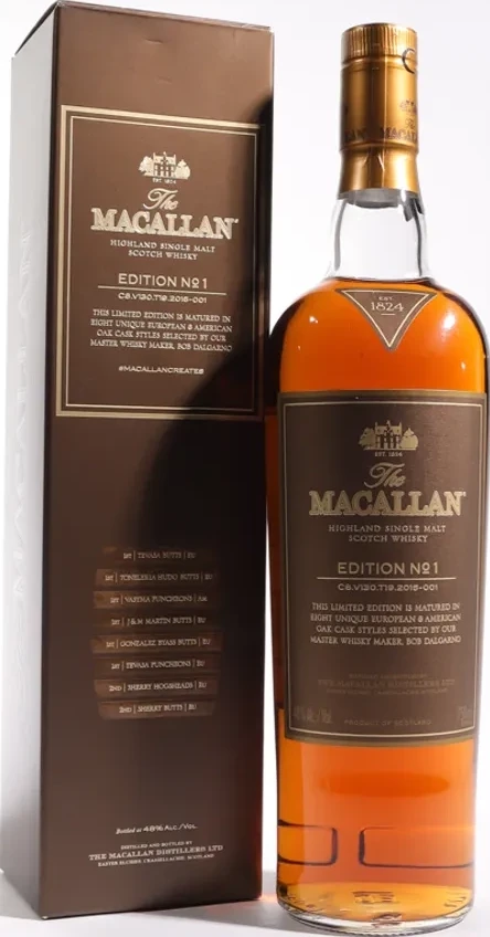 Macallan Edition No. 1 Single Malt Scotch 2015 48% 750ml