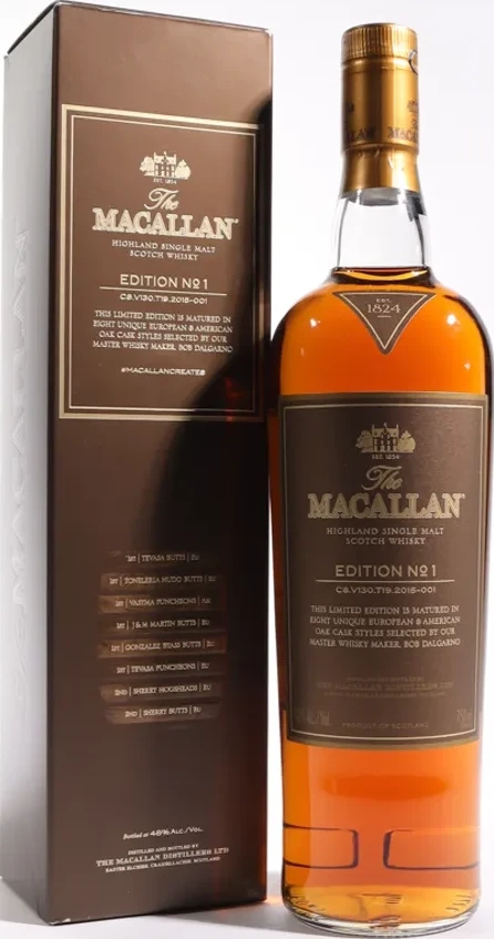 Macallan Edition No. 1 Single Malt Scotch 2015 48% 750ml