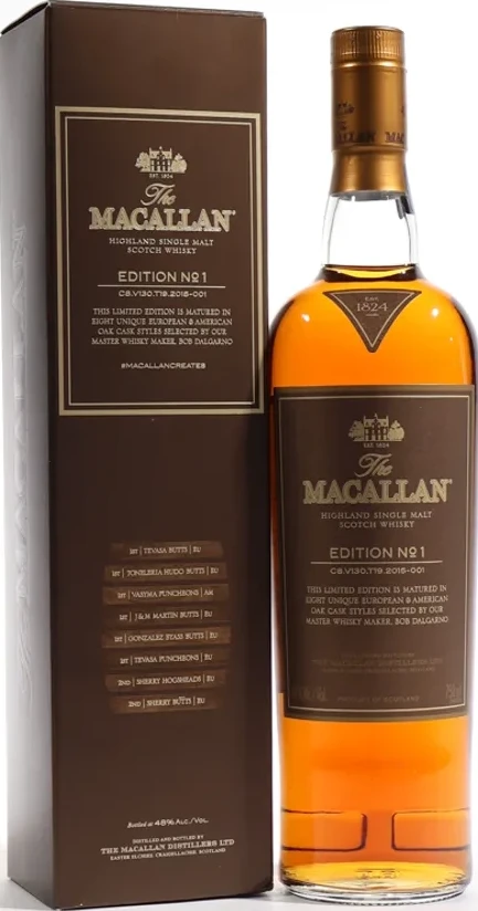 Macallan Edition No. 1 Single Malt Scotch 2015 48% 750ml