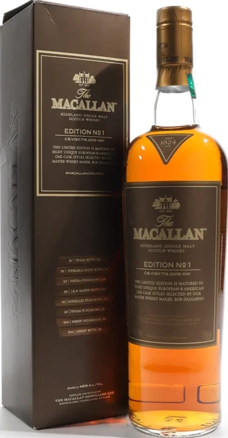 Macallan Edition No. 1 Single Malt Scotch 2015 48% 750ml