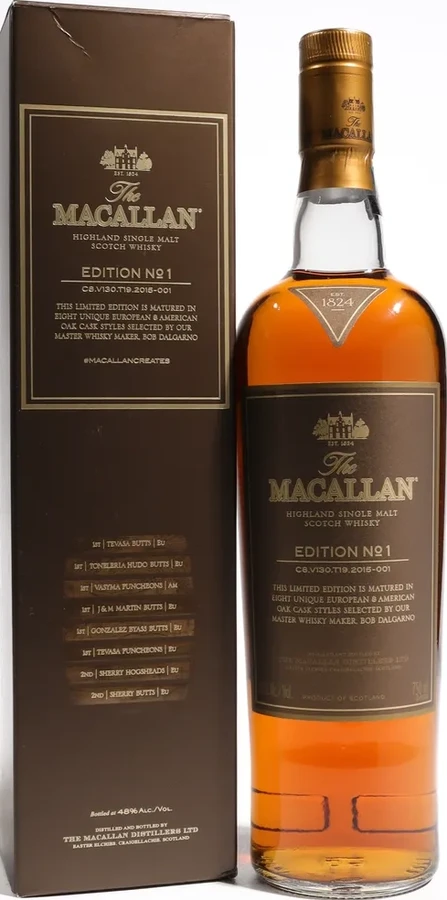 Macallan Edition No. 1 Single Malt Scotch 2015 750ml