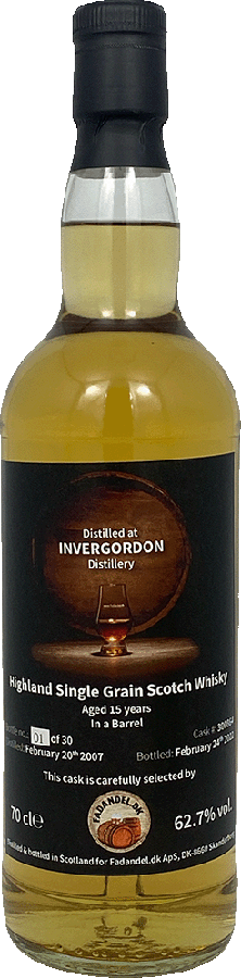 Invergordon 2007 F.dk Barrel 62.7% 700ml