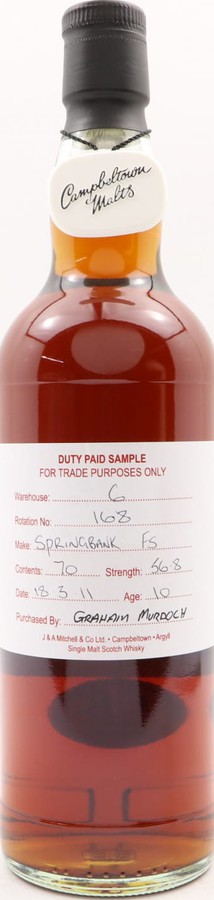 Springbank 2011 Fresh Sherry 56.8% 700ml