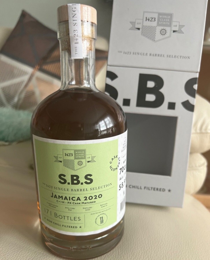 S.B.S 2020 Hampden Jamaica C<>H PX Cask Matured Selected and Bottled for 11th German Rum Festival 58.9% 700ml