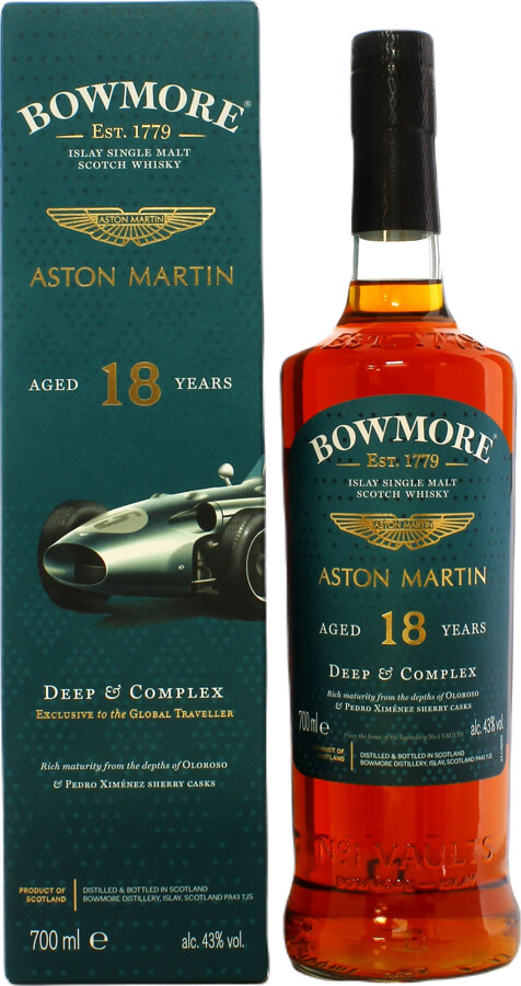 Bowmore 18yo Deep & Complex Aston Martin Edition No.6 Bottled for Travel Retail 43% 700ml