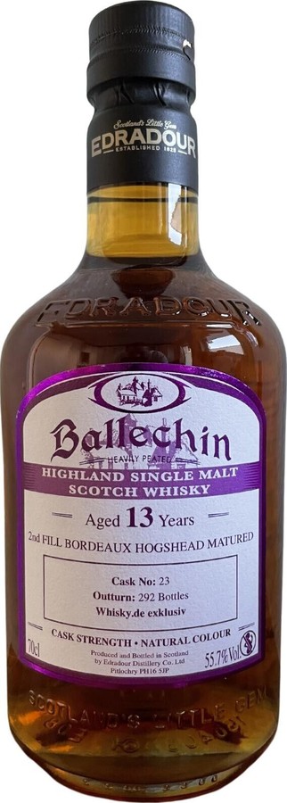 Ballechin 2007 2nd Fill Bordeaux Hogshead 55.7% 700ml