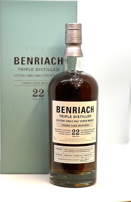 BenRiach 22yo Sherry Bourbon and Virgin Oak 46.8% 700ml