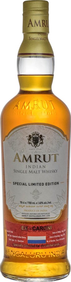 Amrut 2014 Ex Bourbon Ex-Caroni The Netherlands 60% 700ml