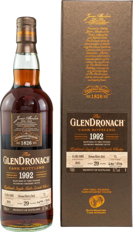 Glendronach 1992 Oloroso Sherry Butt 50.7% 700ml