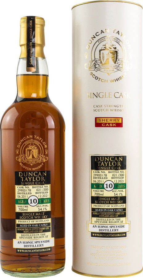 An Iconic Speyside 2011 DT Sherry Cask 54.1% 700ml