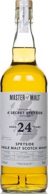 A Secret Speyside Distillery 1994 MoM ex-bourbon casks 47.8% 700ml