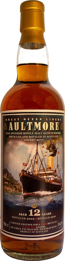 Aultmore 2009 JW Sherry Butt 51.9% 700ml