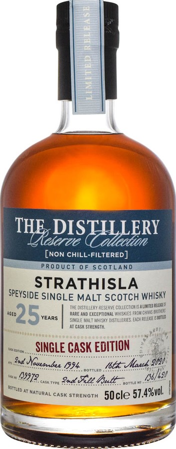 Strathisla 1994 2nd fill Sherry Butt 57.4% 500ml