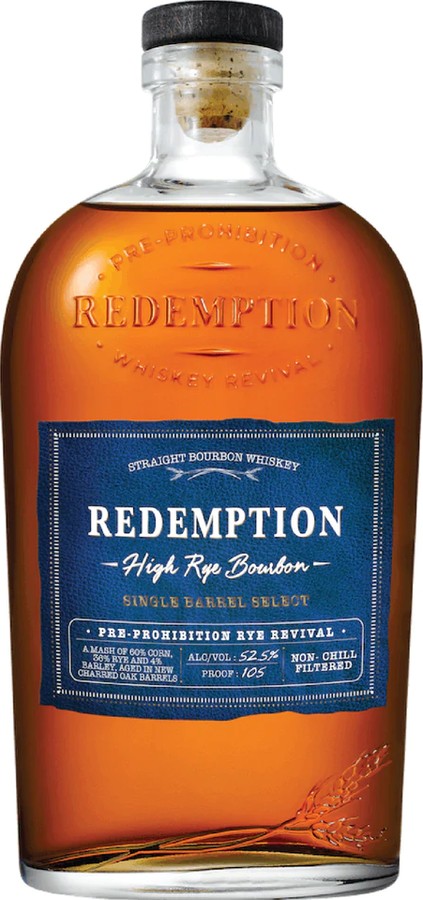 Redemption High Rye Bourbon New Oak Casks 52.5% 750ml