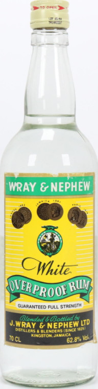 J. Wray & Nephew White Overproof 50.5% 750ml