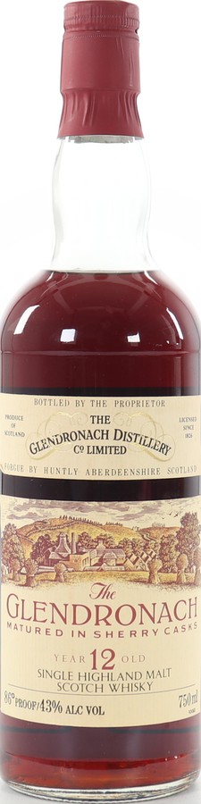 Glendronach 12yo Sherry 43% 750ml