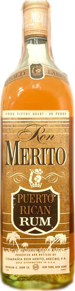 Merito Gold Label Puerto Rican Rum 40% 750ml