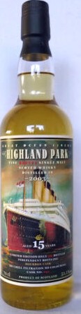 Highland Park 2003 JW Bourbon Cask Whiskyclub Altenburg Thur 51.1% 700ml
