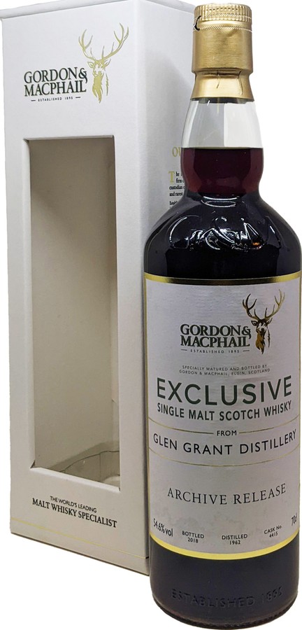 Glen Grant 1962 GM 1st Fill Sherry Butt 54.6% 700ml