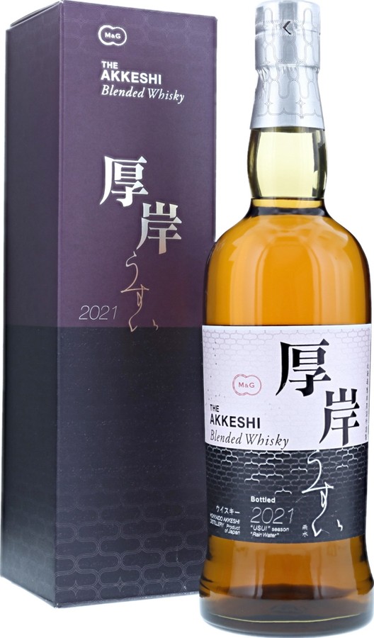 The Akkeshi Usui Bourbon Sherry Mizunara Wine 48% 700ml