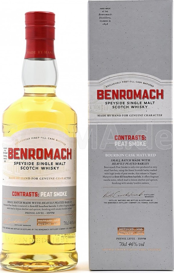 Benromach 2010 First fill Bourbon barrels 46% 700ml