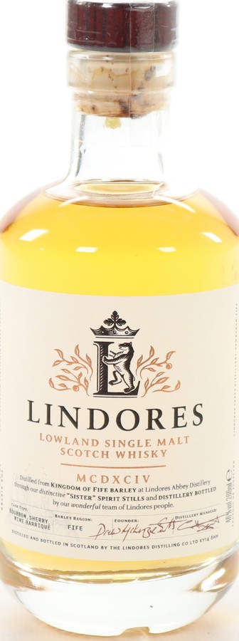 Lindores Abbey Single Malt Scotch Whisky MCDXCIV 46% 200ml