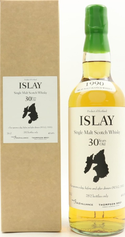 Islay 1990 PST Refill Barrel Collaboration with Auld Alliance 49.4% 700ml