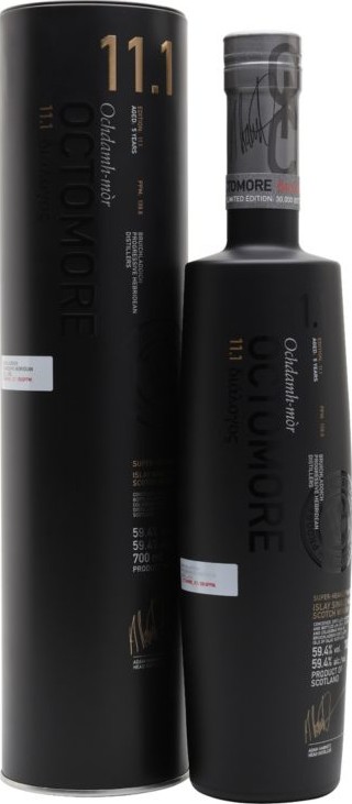 Octomore Edition 11.1 dialogos 139.6 PPM 59.4% 700ml