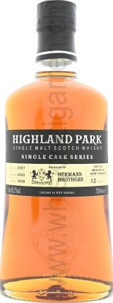 Highland Park 2007 American Oak Sherry Puncheon #4008 Hermann Brothers 65.2% 700ml