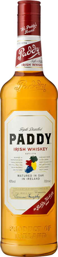 Paddy Irish Whisky Bourbon & Sherry Casks 40% 700ml