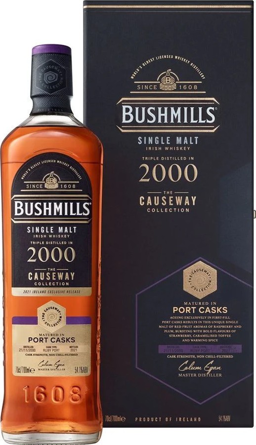 Bushmills 2000 Ruby Port 54.1% 700ml