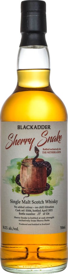 Single Malt Scotch Whisky Sherry Snake BA first fill sherry butt The Netherlands 58.2% 700ml