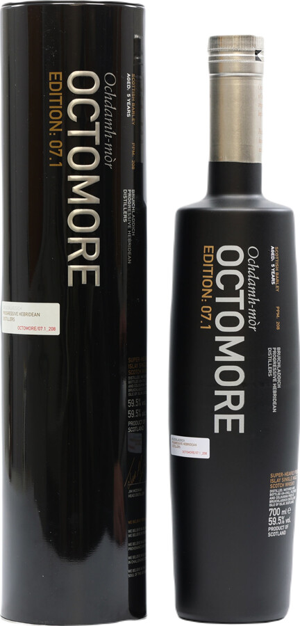 Octomore Edition 07.1 208 American Oak Casks 59.5% 700ml
