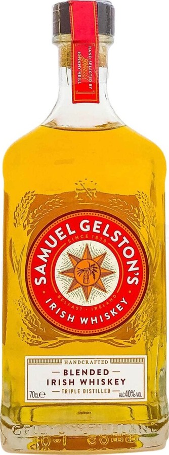 Samuel Gelston's Blended Irish Whisky ex-Bourbon 40% 700ml