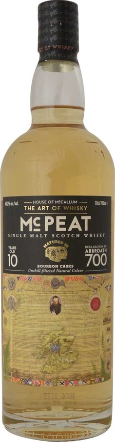Mc Peat 10yo HoMc Bourbon Casks 46.2% 700ml