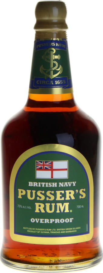 Pussers British Navy Rum Overproof 75% 700ml