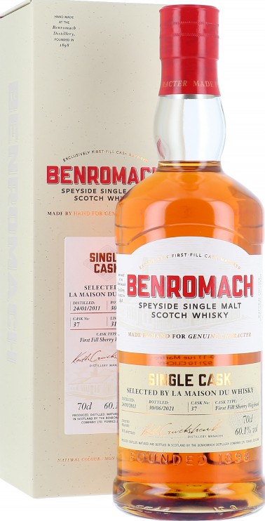 Benromach 2011 First Fill Sherry Hogshead #37 Selected by LMDW 60.1% 700ml