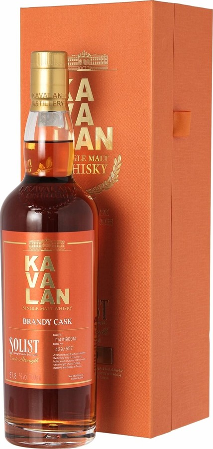 Kavalan Solist Brandy Cask TeaM 57.8% 700ml