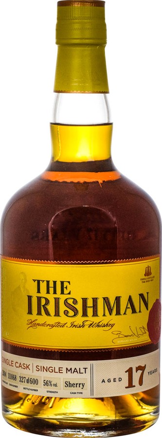 The Irishman 2004 1st-fill Sherry Butt #111068 Walsh Whiskey 56% 700ml