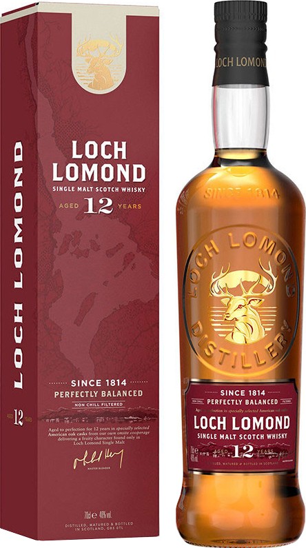 Loch Lomond 12yo Bourbon refill and re-charred 46% 700ml
