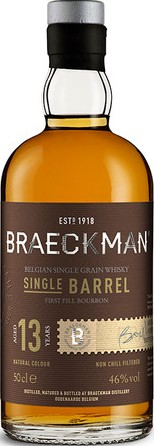 Braeckman Distillers 2007 First-Fill Bourbon #99 46% 500ml