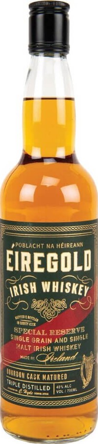 Eiregold Irish Whisky ex-Bourbon casks 40% 700ml