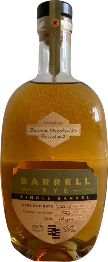 Barrell Rye 14yo V204 69.39% 750ml