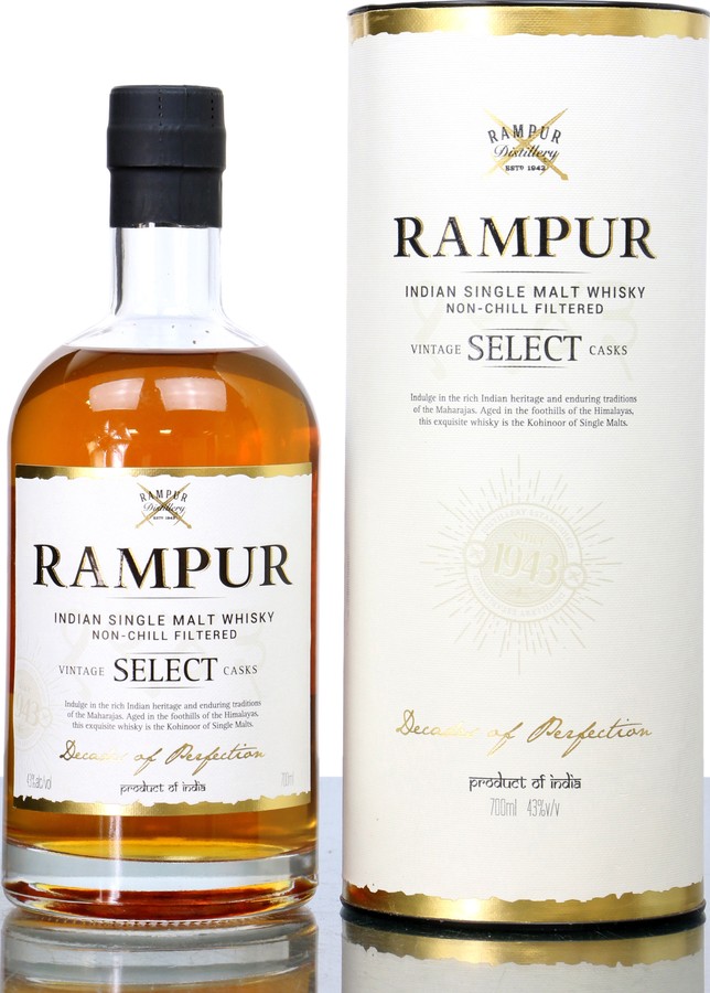 Rampur Vintage Select Casks Batch 962 43% 700ml