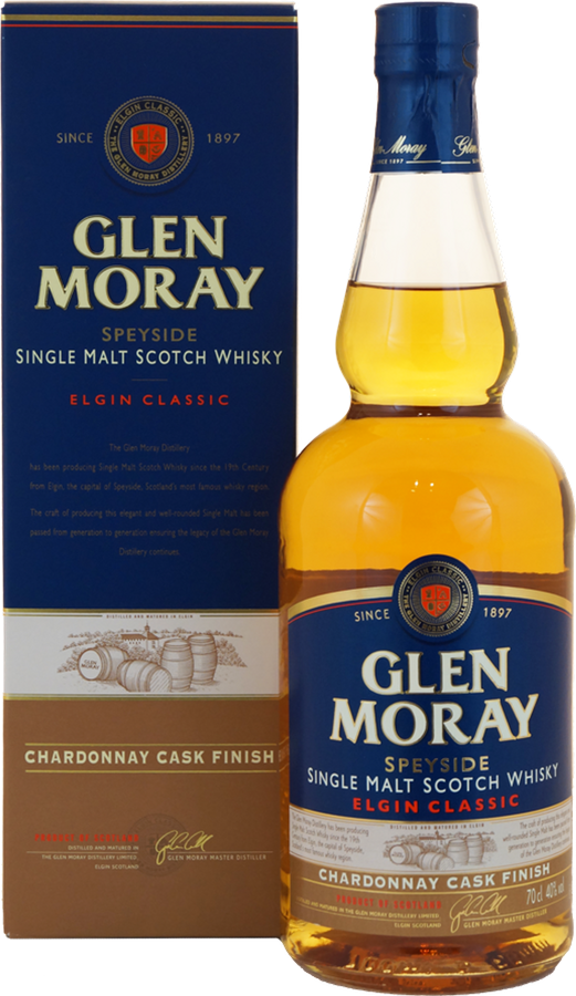 Glen Moray Elgin Classic Chardonnay cask finish 40% 700ml